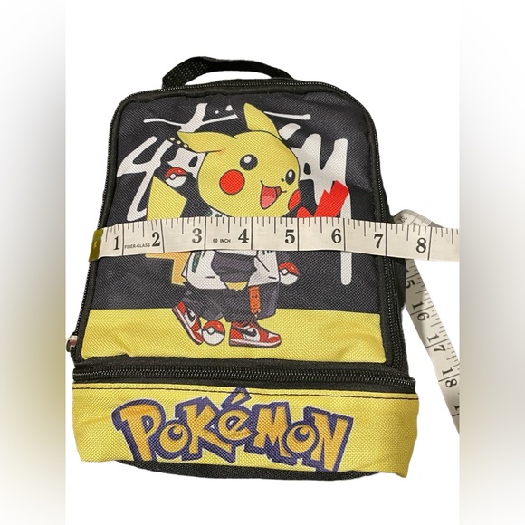 🆕 Pokémon Pikachu Insulated Lunch Bag & Snack Pack Bundle - Black - Picture 2 of 12